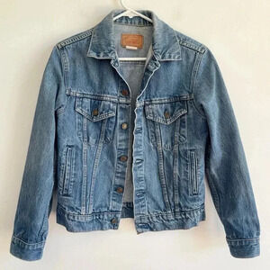80s GAP Pioneer Jean Jacket Classic Blue Denim Button Up Unisex Quality